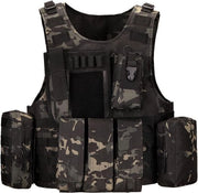 Vestone tattico con MOLLE per campeggio e escursione - Bodywarmer per uomo e donna