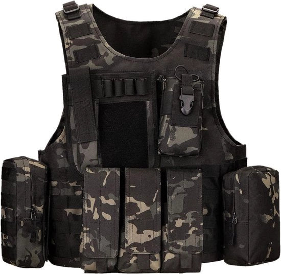 Vestone tattico con MOLLE per campeggio e escursione - Bodywarmer per uomo e donna