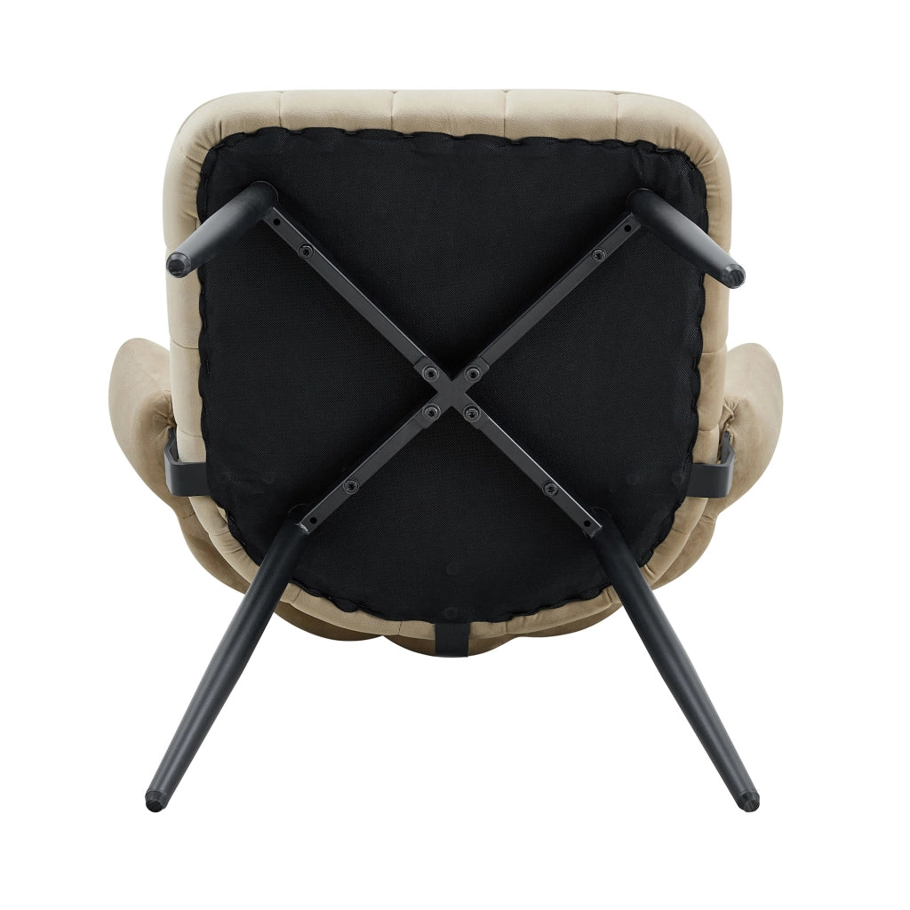 Set tavolo da pranzo e sedie con 1 tavolo rotondo e 4 sedie con ripiani; in tessuto; MDF e metallo; nero e marrone chiaro