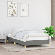 Giroletto senza Materasso Grigio Scuro 90x190 cm Tessuto 346779