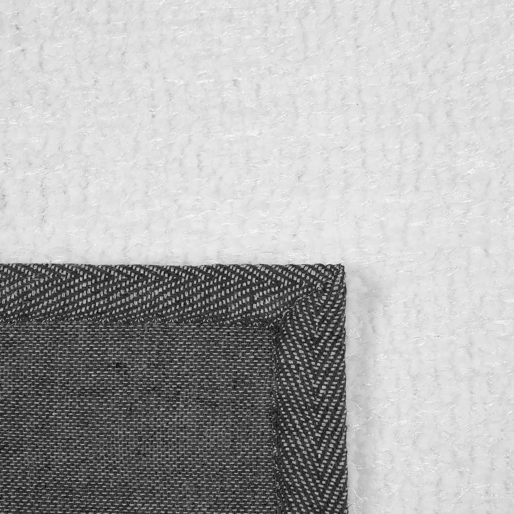 Tappeto Shaggy Bianco 140 x 200 cm Moderno Tappeto Rettangolare Trapuntato a Pelo Lungo