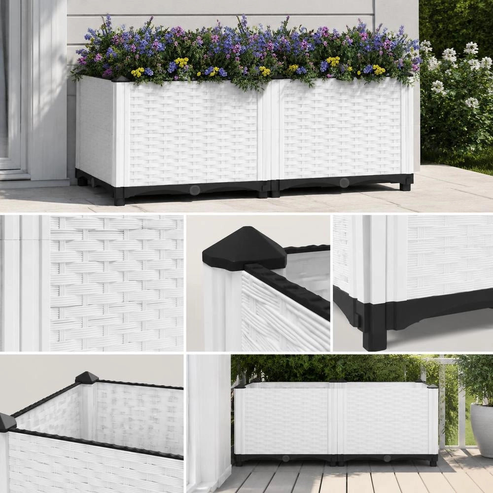 Raised Bed 80x40x38 Cm Polypropylene
