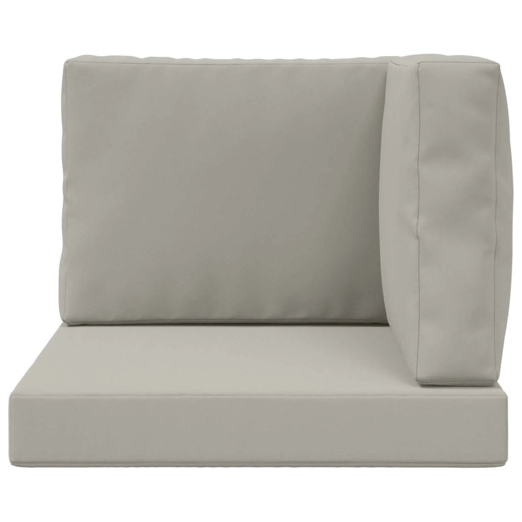 Cuscino per divano da esterno 3 pcs Grigio Poliestere