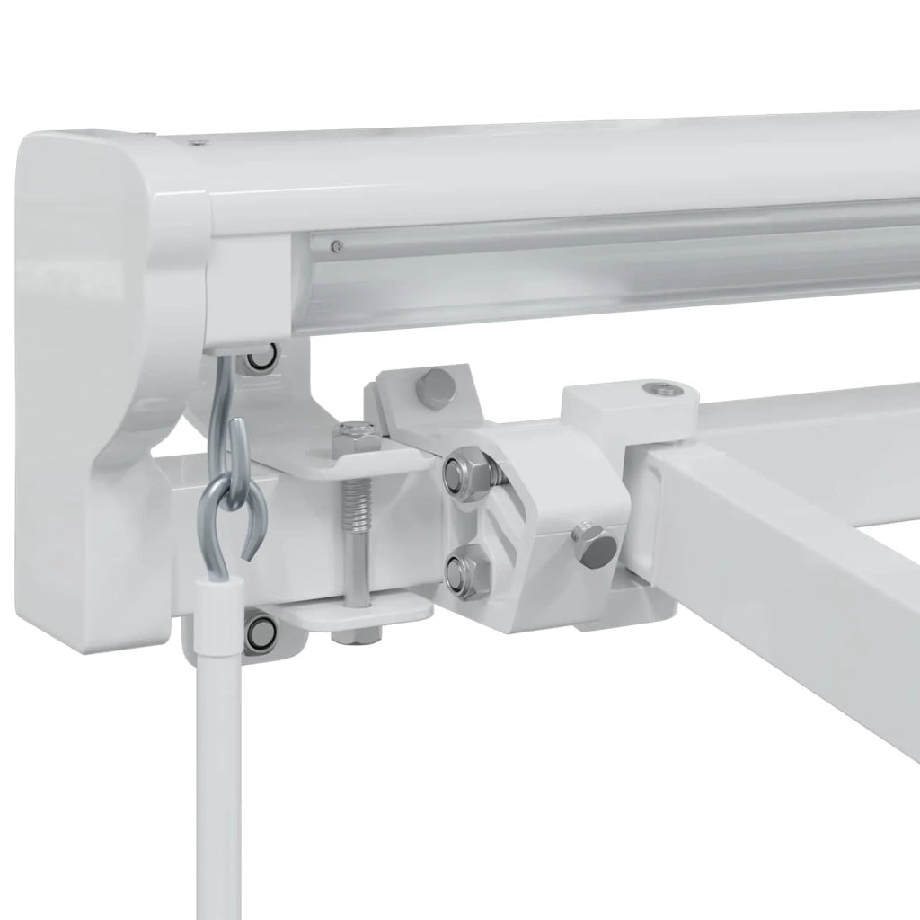 Telaio di tenda manuale Regolabile Bianco 4 × 3,5 m Acciaio 42024782