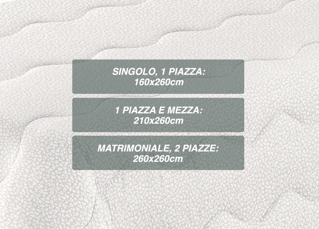 Trapunta Piumone Letto Invernale Imbottita 300gr Microfibra Scaldanotti Ortisei - Piazza E Mezza - Ortisei