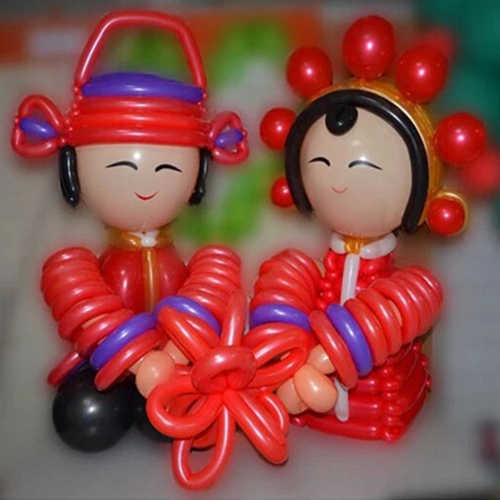 Trade Shop - Confezione Palloncini Modellabili 100 Cm Colori Assortiti 100 Pezzi Eventi Festa -
