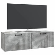 Mobile TV da Muro | Armadietto TV | Mobile Porta TV Grigio Cemento 98 x 31 x 30 cm