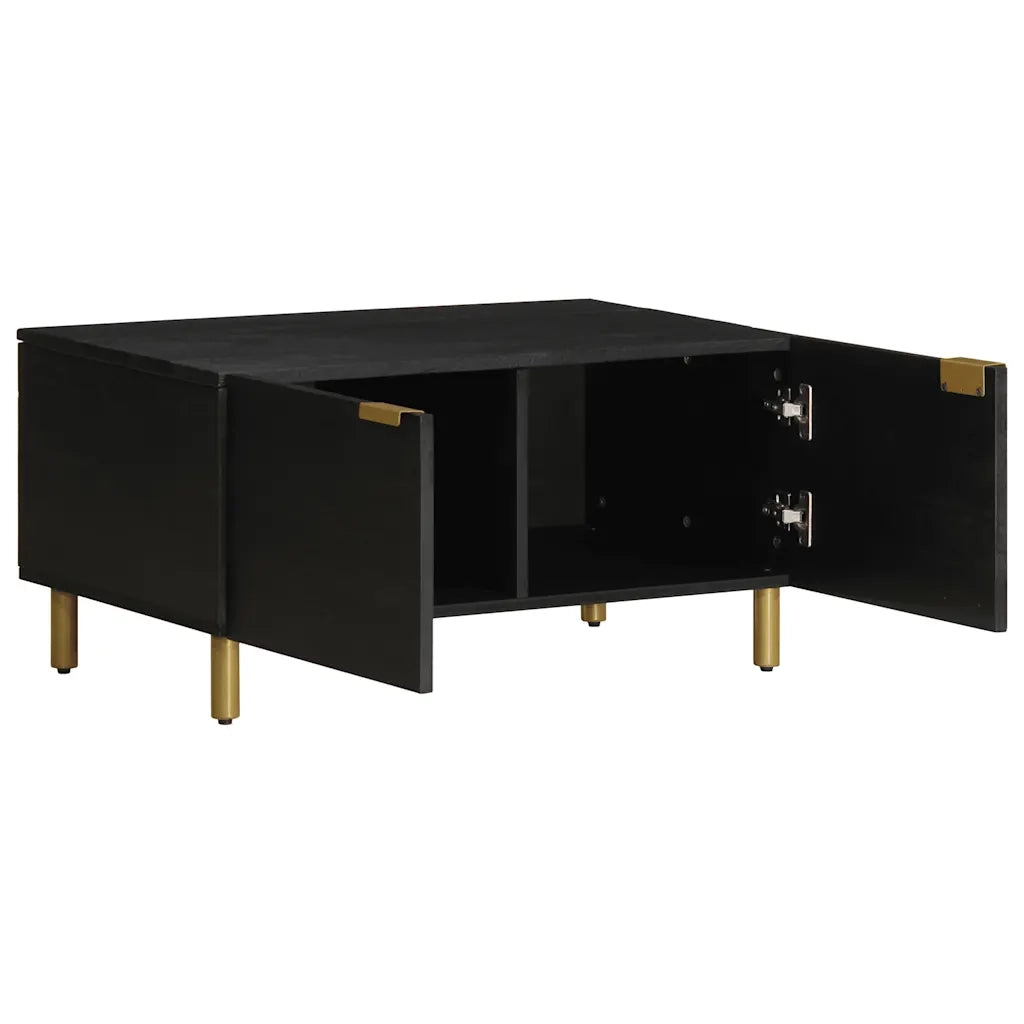 Tavolino da Salotto Nero 80x50x40 cm in Legno Multistrato