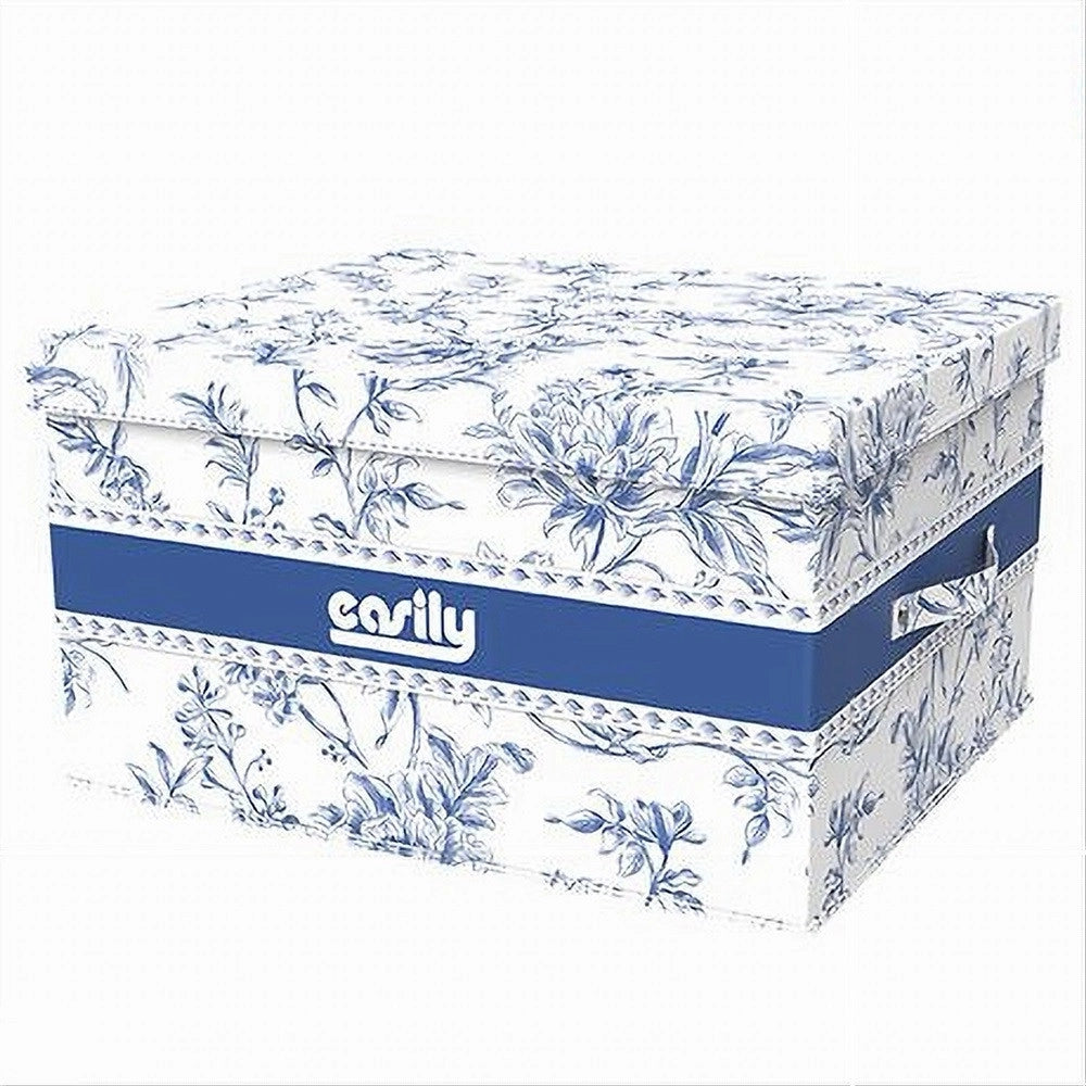 Trade Shop - Box Portatutto Scatola Salvaspazio Contenitore Organizer 48x38x28cm Fantasia 87322 -