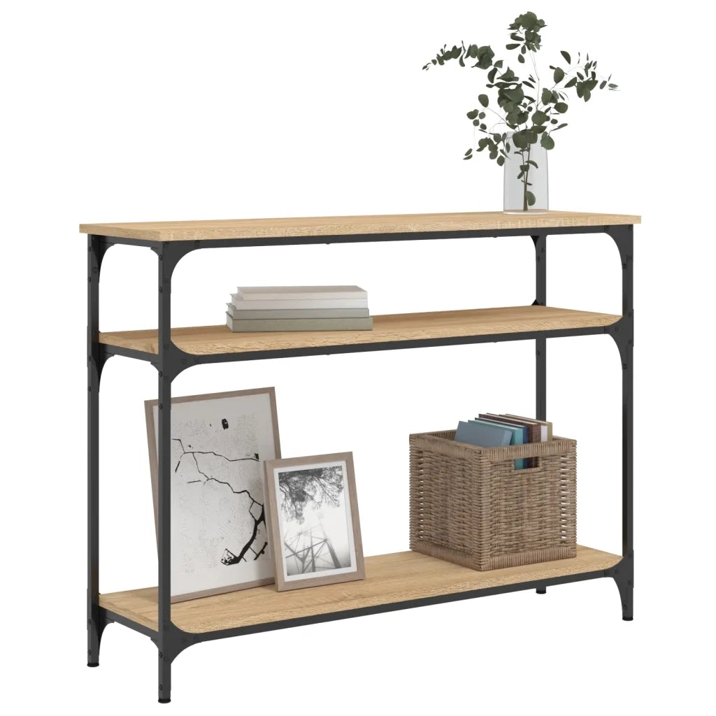 Tavolo Consolle Rovere Sonoma 100x29x75 cm in Legno Multistratocod mxl 107270