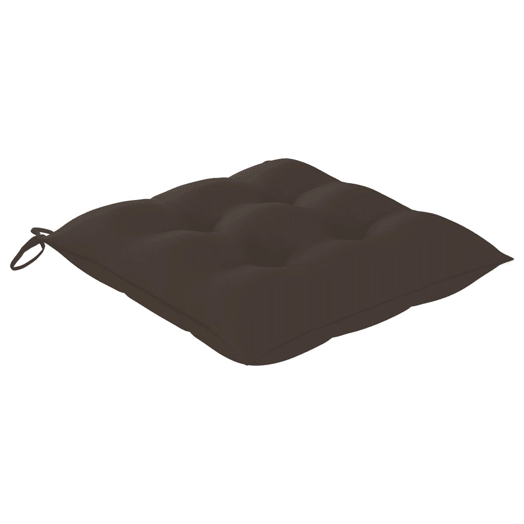 Sedie da Giardino Pieghevoli con Cuscini 4 pz Massello di Teak 3072746