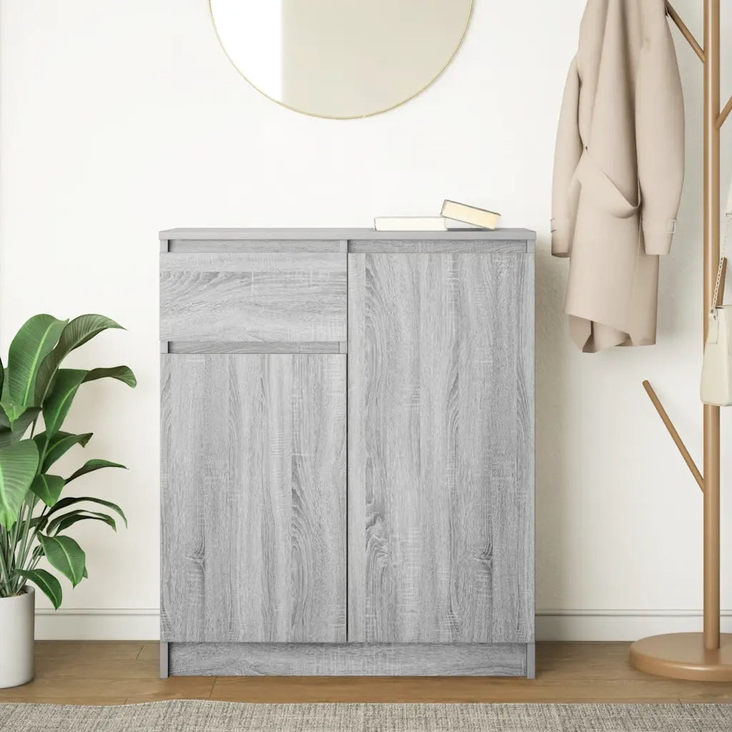 Credenza con Cassetto Grigio Sonoma 71x35x84 cm in Truciolato 861594