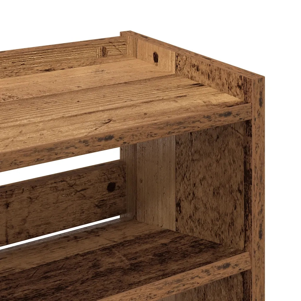 vidaXL Scarpiera Legno Antico 60x25x62 cm in Legno Multistrato