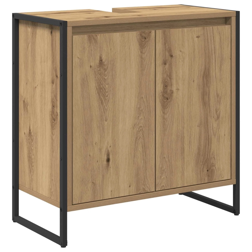 Mobile da Bagno con porta Rovere Artigianale 60 x 30 x 60 cm