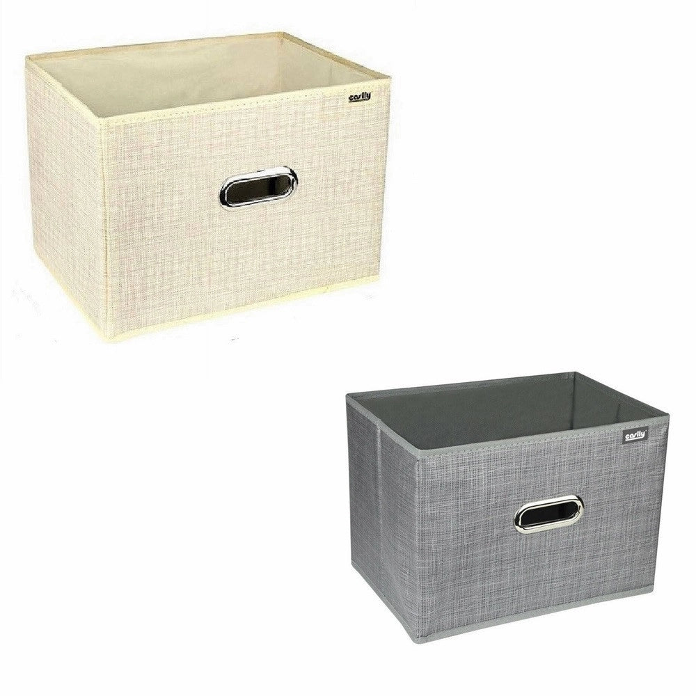 Trade Shop - Scatola Porta Documenti Di Archiviazione Ufficio Box Portatutto 33x23x23cm 69687 -