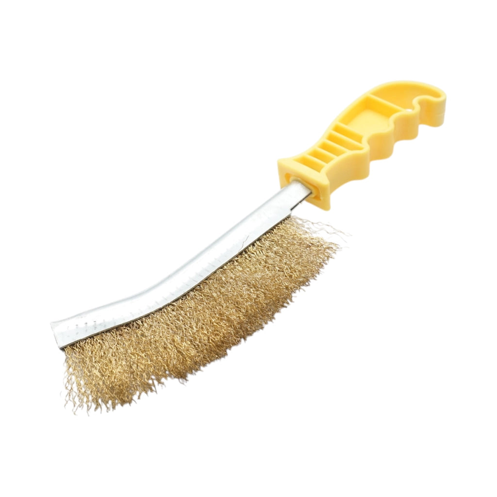 Spazzola metallica a mezzaluna con manico in plastica, 255 mm Breckner Germany