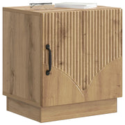 Comodino | Armadio da Notte | Mobiletto da notte Rovere Artigianale 43 x 34,5 x 47 cm
