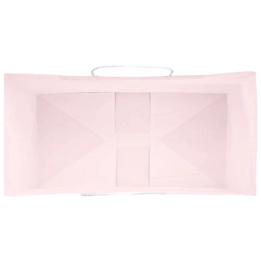 vidaXL Sacchetti di Carta 250 pz con Manici Rosa 21x11x36 cm