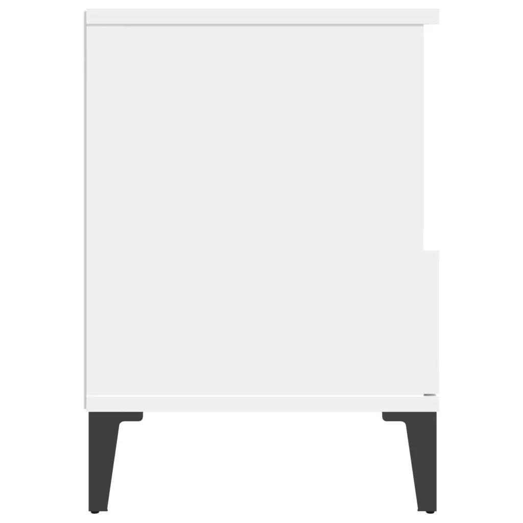 Comodini 2 pz in Bianco 40x35x50 cm 821811