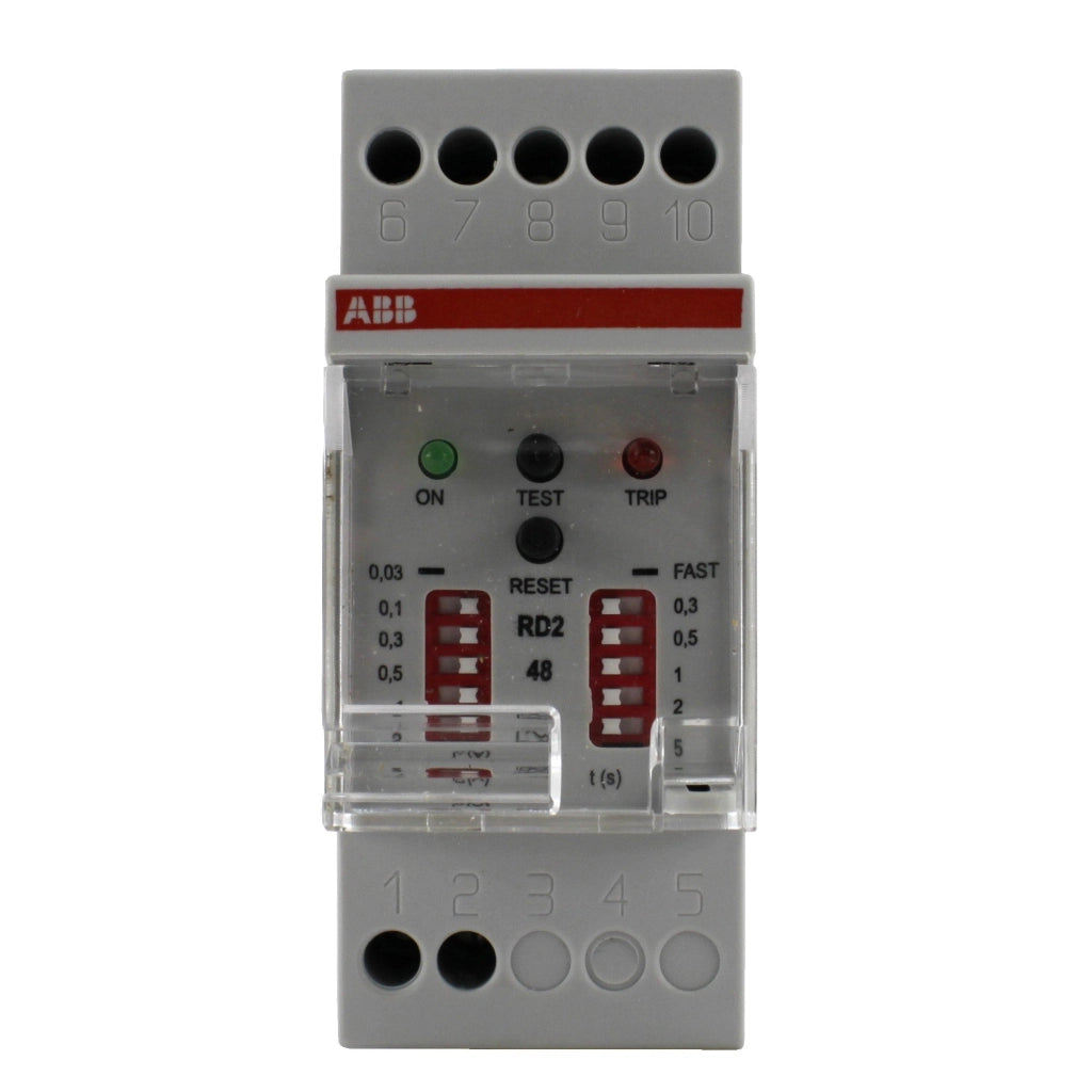 Differenziale elettronico RD2-48 1 scambio 0,03A-30A 48-150VCA/VCC Abb