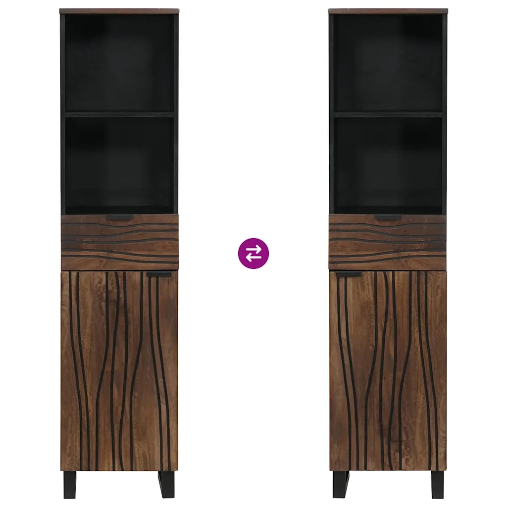 Mobile da Bagno Noce 38 x 33 x 160 cm Legno ingegnerizzato 4018030