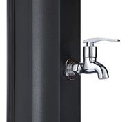 Mini Doccia Solare da Giardino 20L Miscelatore Lavapiedi e Doccetta Blu Capri