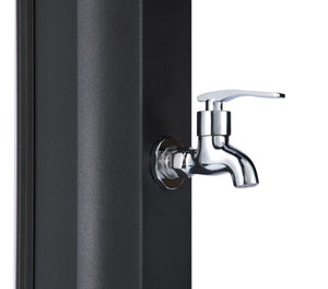 Mini Doccia Solare da Giardino 20L Miscelatore Lavapiedi e Doccetta Blu Capri