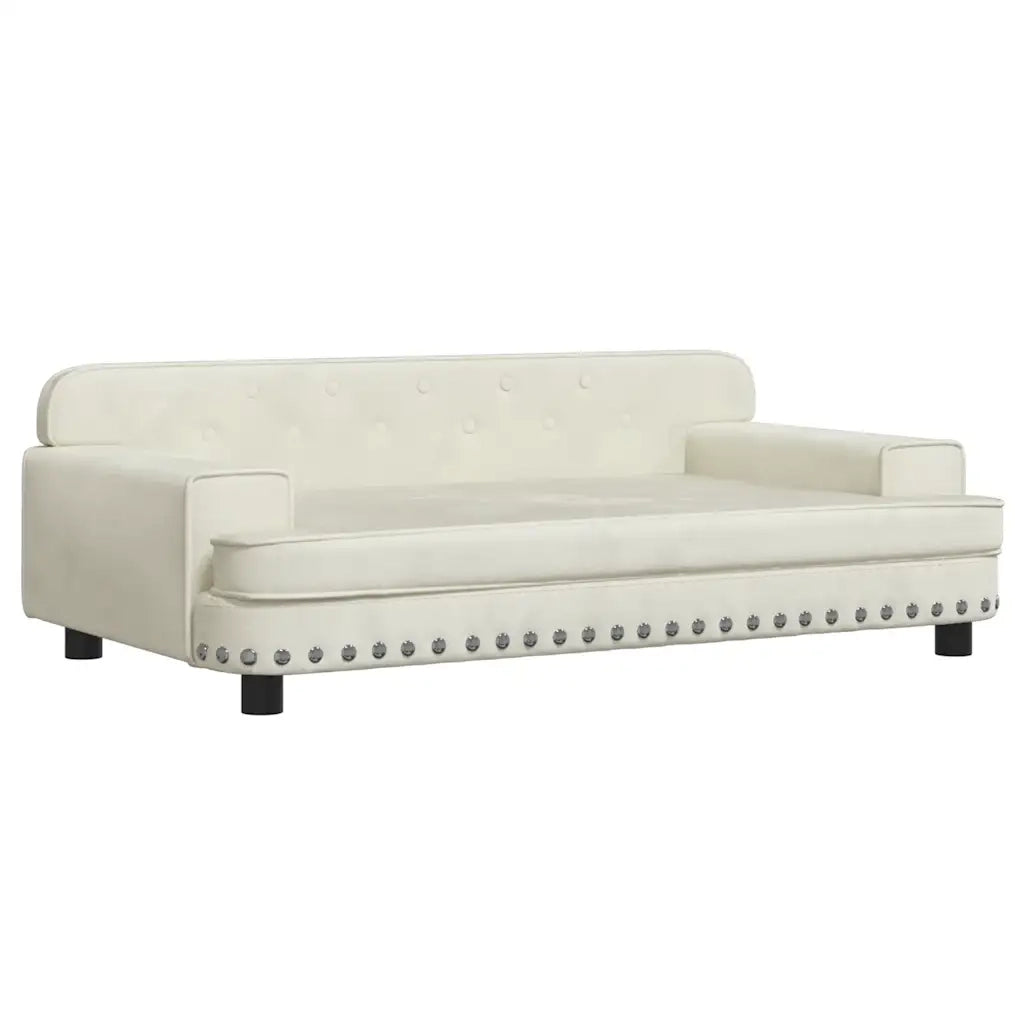 Lettino per Cani Crema 90x53x30 cm in Vellutocod mxl 71185