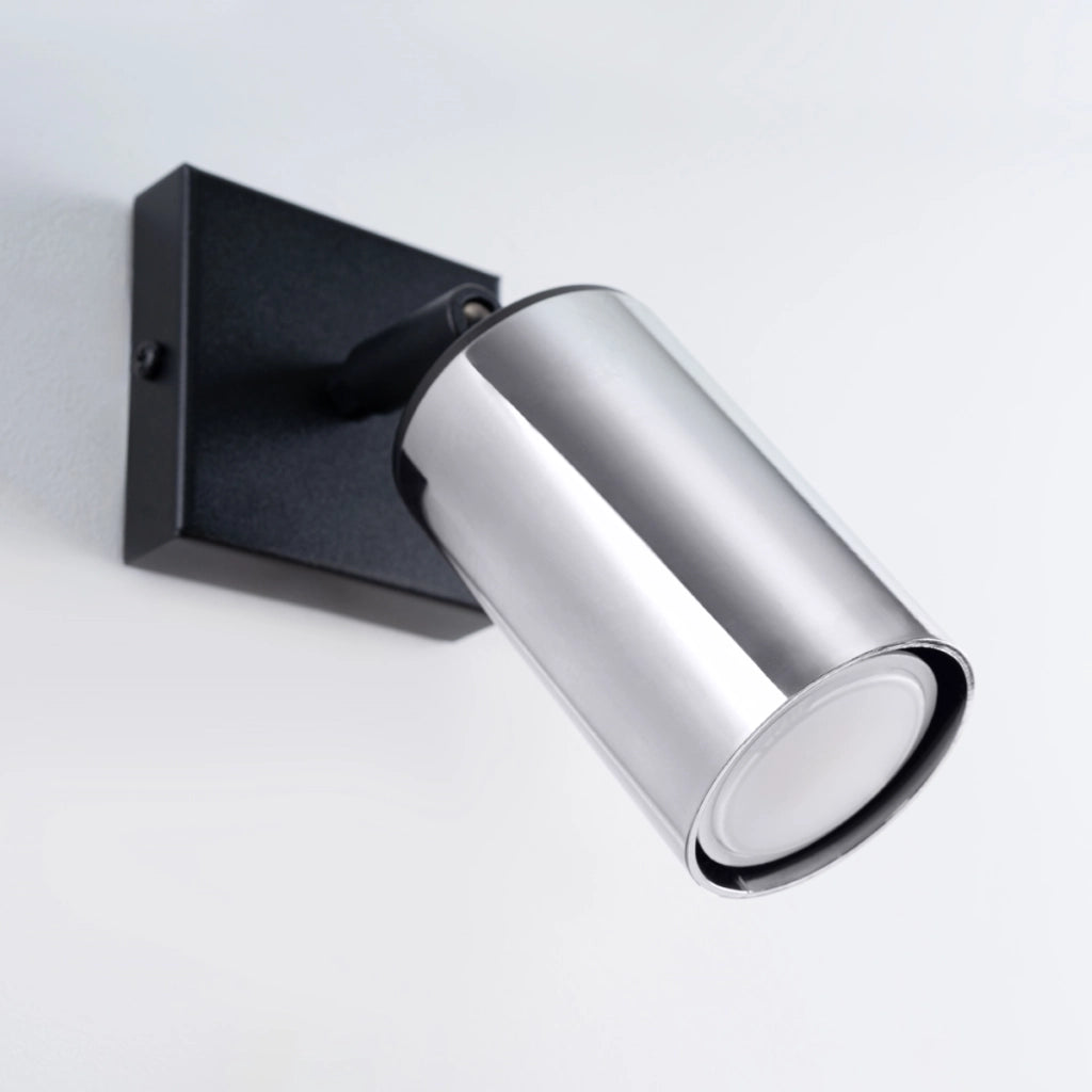 Lampada a parete WINX nero/cromo