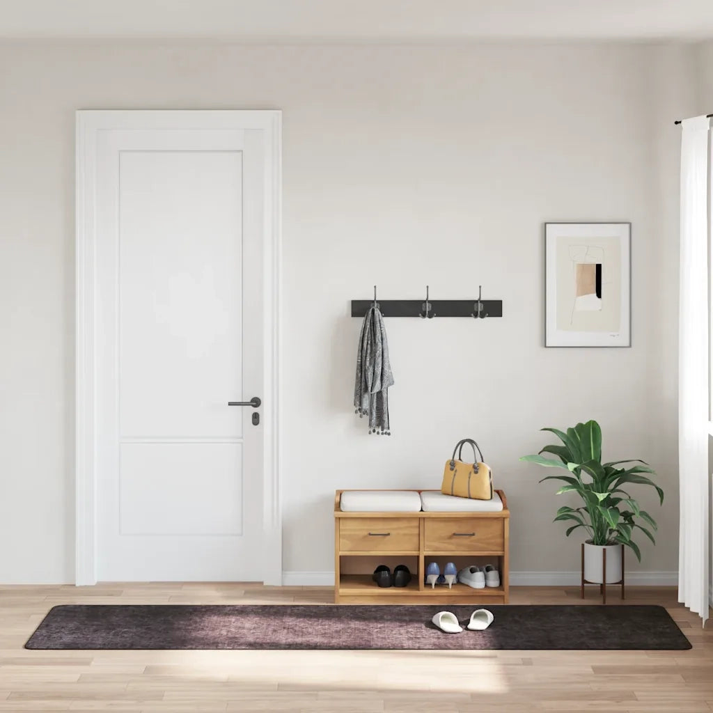 Tappeto Lavabile 80x300 cm Antracite 337953