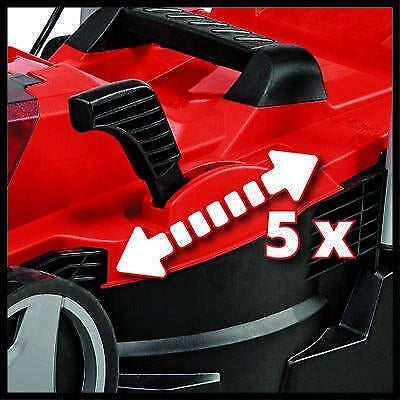 Einhell GE-CM 18/33 Li-Solo Tagliaerba a spinta Batteria Nero, Rosso