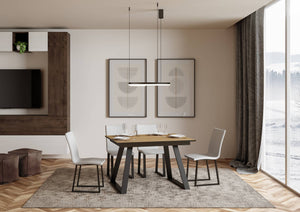 Tavolo Allungabile 120-180x90x74 cm Bernadette Quercia Naturale