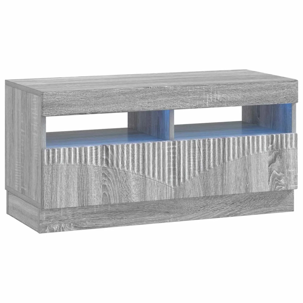 Mobile TV LED a 5 pezzi Sonoma grigio Legno ingegnerizzato 3416848