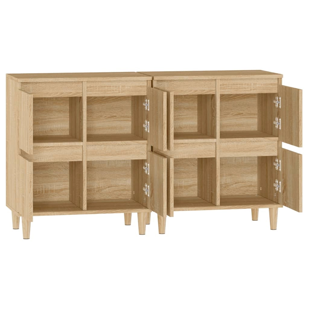 Buffet credenza cassettiera armadio mobile contenitore organizer per cucina soggiorno salotti set di 2 Sonoma 60 x 35 x 70 cm in legno ingegnerizzato marrone 02_0036820