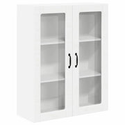 Pensile da cucina | Mobile in vetro da parete LUCCA Bianco 80 x 31 x 100 cm