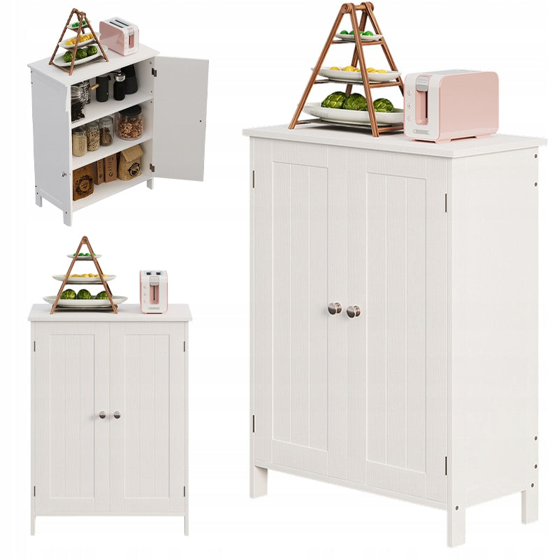 ARMADIO A SCAFFALE COMÒ PER BAGNO INGRESSO 2 ANTE BIANCO ALTO