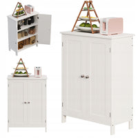 ARMADIO A SCAFFALE COMÒ PER BAGNO INGRESSO 2 ANTE BIANCO ALTO