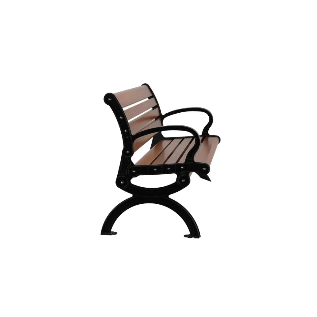 Banca da esterno COPPER 150 cm in alluminio verniciato a polvere design