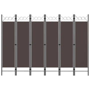 Paravento a 6 Pannelli Marrone 240x180 cm 320712