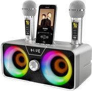 Kit di Karaoke - Macchina di Karaoke - Adulti - Microfoni a Radiofrequenza - 2 Microfoni - Kit di Karaoke per TV
