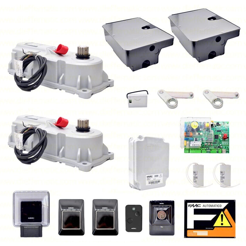 FAAC POWER KIT 770 230V CON CASSE DI FONDAZIONE 490065 CANCELLO ANTE INTERRATO
