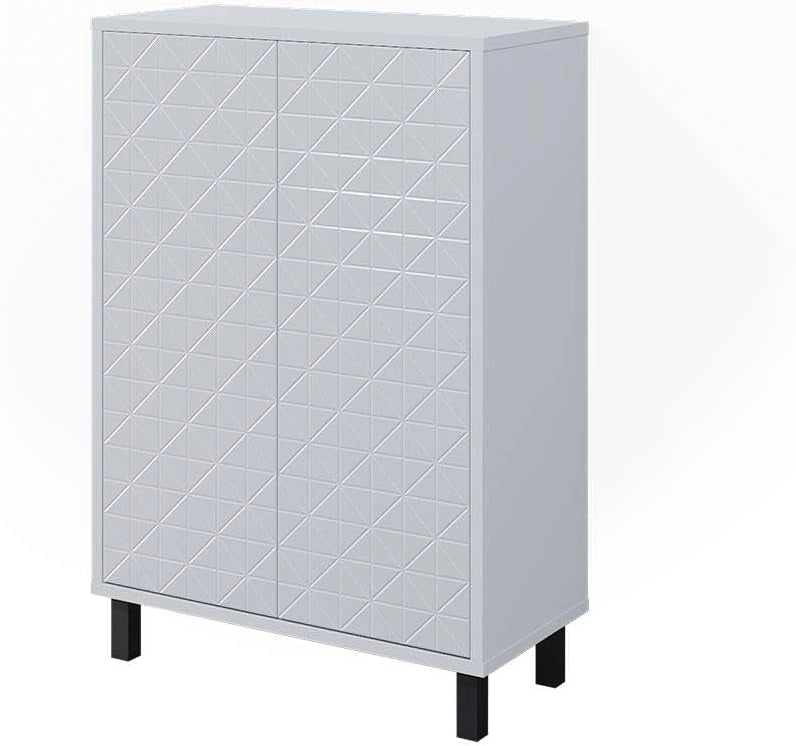 Specchio contenitore bagno Agasta, Bianco, 54 x 53 cm, combinabile con i mobili Agasta per riporre oggetti in bagno