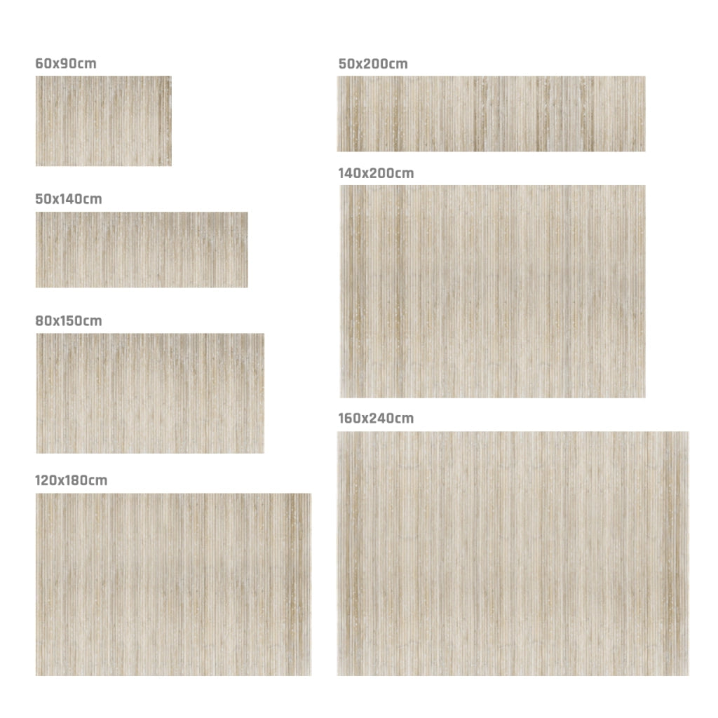 Tappeto vinilico di alta qualità beige 50x200