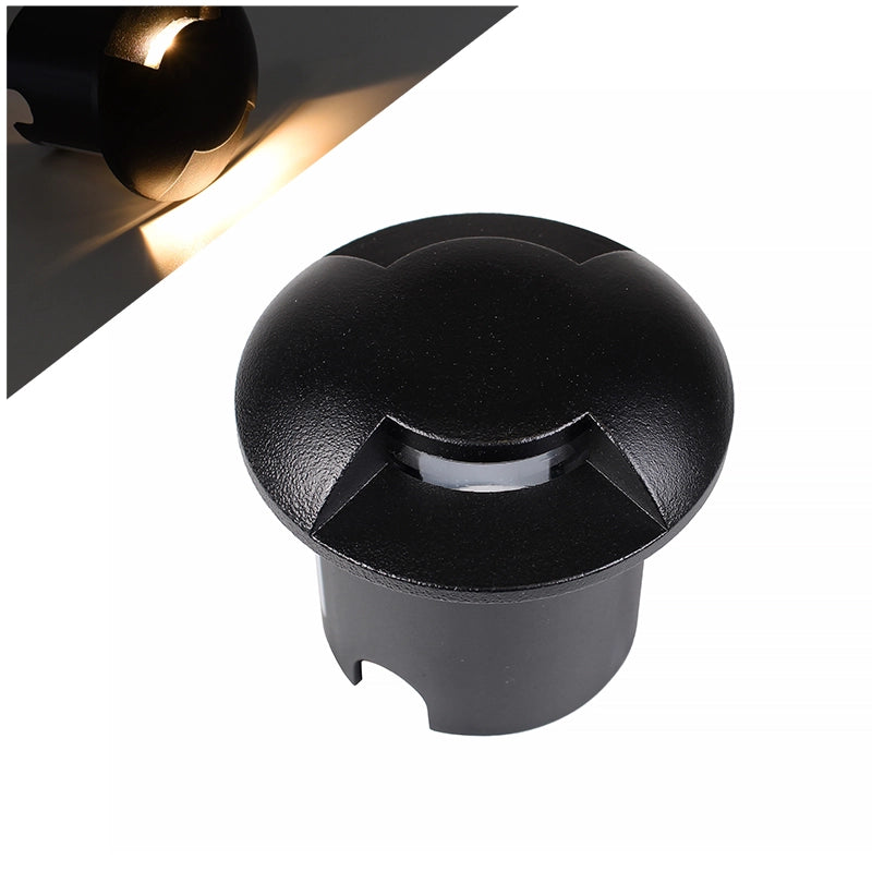 FARETTO LED SEGNAPASSO CALPESTABILE DA 1W LUCE CALDA 3000K - SOLUZIONE IDEALE PER VIALI GIARDINI PARCHEGGI E AREE PEDONALI