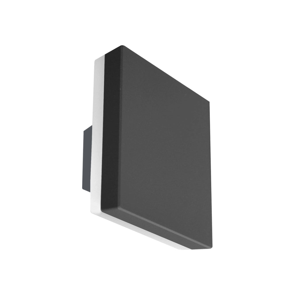 Applique esterna quadrata nero/bianco LED 12W IP54 Italux
