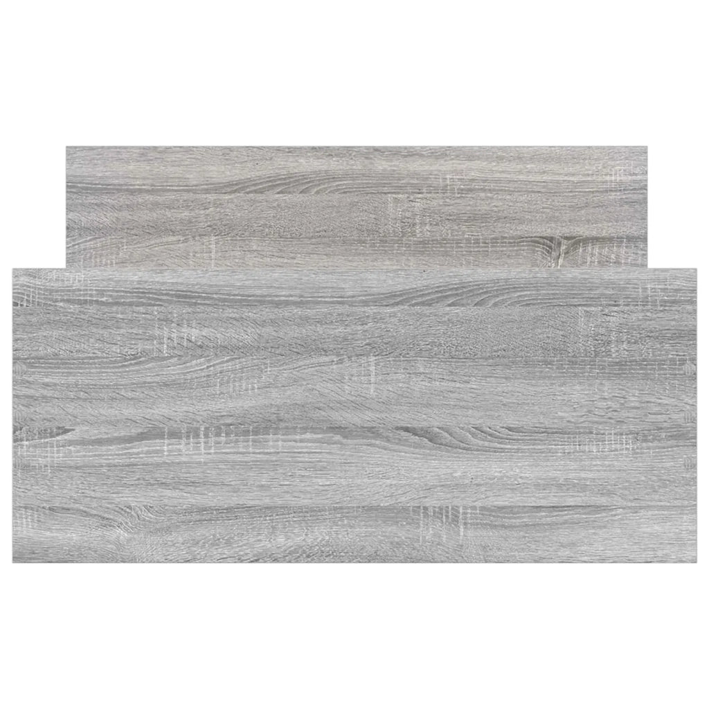 Struttura letto con testata Sonoma grigio 80 x 200 cm
