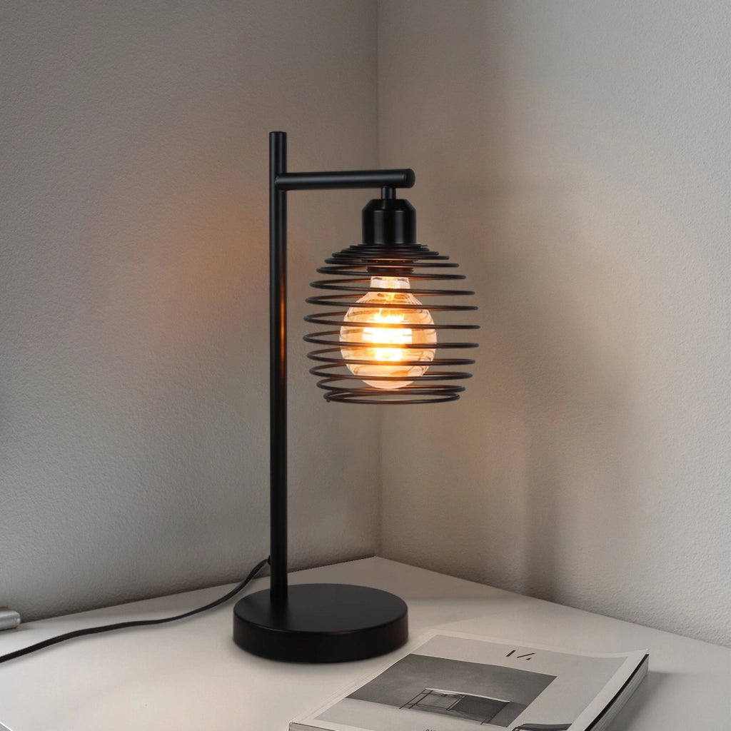 ZMH Lampada da tavolo vintage industriale metallo E27 senza lampadine