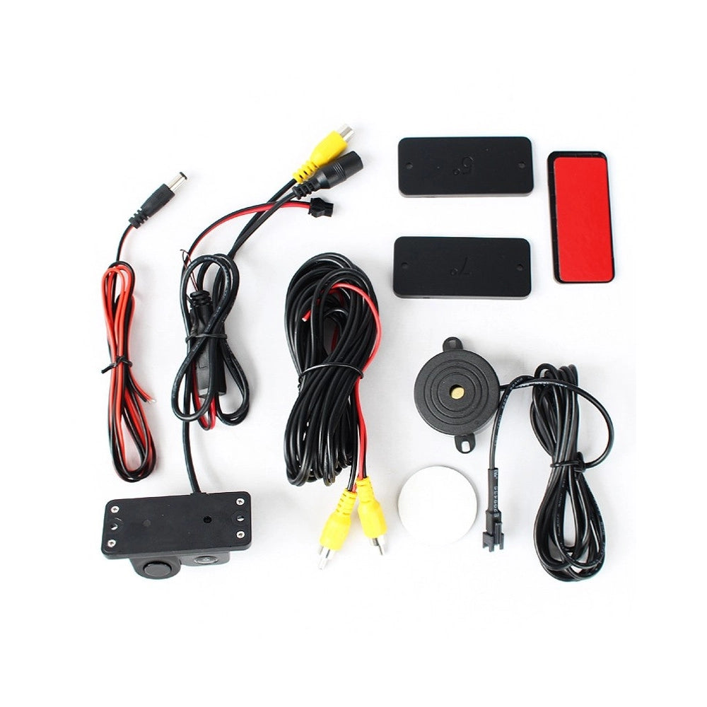 Trade Shop - Telecamera Retromarcia Con Sensore Di Parcheggio 2 In 1 Angolo 170° Notturna -