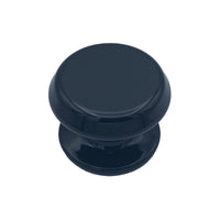 Pomolo fisso per porta SAGUATTI 877/80QB in alluminio nero lucido