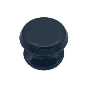 Pomolo fisso per porta SAGUATTI 877/80QB in alluminio nero lucido